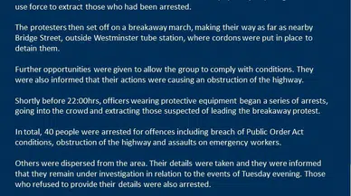 İngiltere’de Filistin protestosunda 40 kişi gözaltına alındı, 3 polis yaralandı