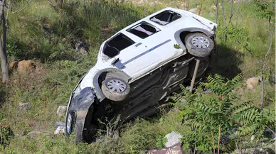 Amasya'da hafif ticari aracın şarampole devrilmesi sonucu 1 kişi yaralandı