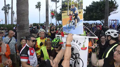 Mersinli bisikletçilerden ölümlü kazaya tepki 