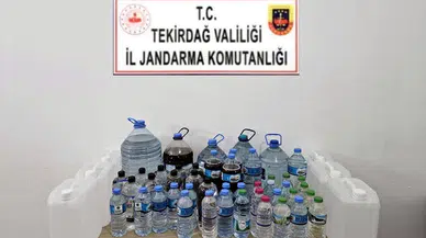 Tekirdağ'da sahte içki ve uyuşturucu ele geçirildi