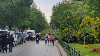 Ağacın kırılan dalı, kırmızı ışıkta bekleyen otomobilin üzerine düştü