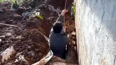 Asansör sistemi kurup, kaçak kazı yapan 4 şüpheliye gözaltı