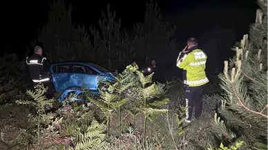 Bolu'da uçuruma yuvarlanan otomobildeki 1 kişi yaralandı