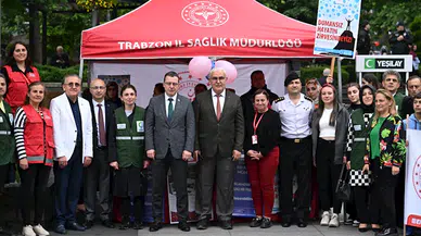 Trabzon'da "Sigarayı bırak sağlıklı yaşamaya bak" yürüyüşü düzenlendi