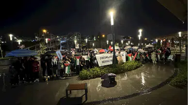 Giresun, Bayburt ve Trabzon'da İsrail'in Filistin'e yönelik saldırıları protesto edildi