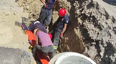 Kanalizasyon çalışmasında göçük; 1 ölü