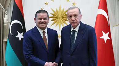 Cumhurbaşkanı Erdoğan, Libya Başbakanı Dibeybe ile görüştü
