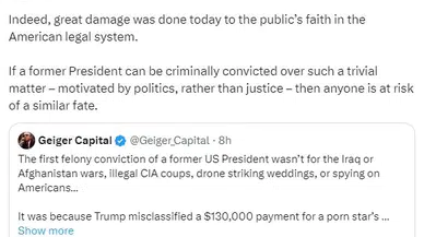 Trump’ın suçlu bulunmasına ünlü isimlerden tepkiler