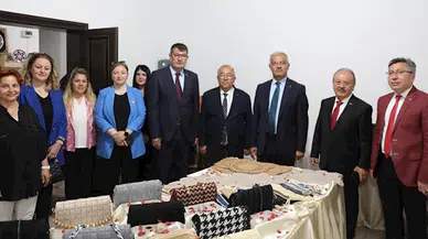 Merzifon’da kursiyerlerin yaptığı ürünler beğeniye sunuldu