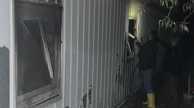 Bingöl'de işçilerin kaldığı konteynerde yangın: 1 ölü