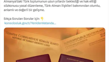 Almanya'daki Türkler, Türk vatandaşlıklarını yeniden kazanabilecek