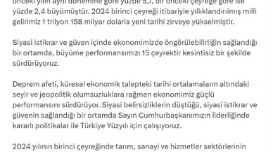Cumhurbaşkanı Yardımcısı Yılmaz: Cari açığın düştüğü, rezervlerin arttığı bir dönemdeyiz