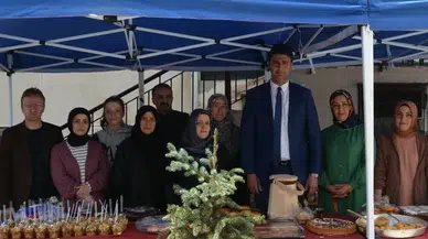 Çaykara'da yıl sonu sergisi açıldı