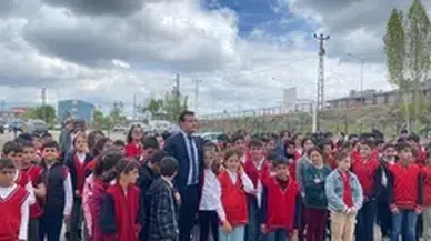 Erzurum'da öğrencilere, doğa ve hayvanları koruma, yaban hayvanlarını tanıma eğitimi