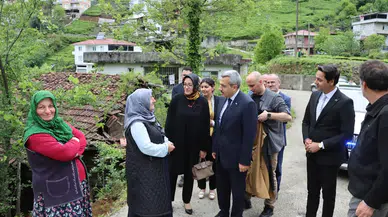 Vali Baydaş Derepazarı'nda şehit ailelerini ziyaret etti