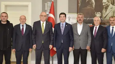 TESOB heyetinden Ortahisar Belediye Başkanı Kaya'ya ziyaret