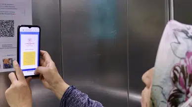 Trabzon'da hastane asansörlerine hijyene "karekod"lu kontrol