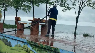 Derepazarı Belediyesi çevre temizliği işlemlerine devam ediyor