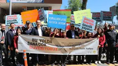 Akçaabat'ta "Karayolu Trafik Güvenliği Haftası" etkinliği düzenlendi