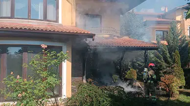 Karabük'te villada çıkan yangın hasara neden oldu