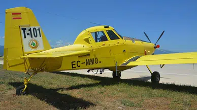 Edremit'te yangın söndürme uçakları sezona hazır