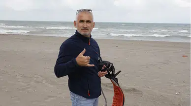 Karadeniz sahilinde rüzgarı heyecanla birleştiriyorlar