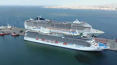 Ege'ye 5 ayda 156 kruvaziyerle 192 bin 802 turist geldi