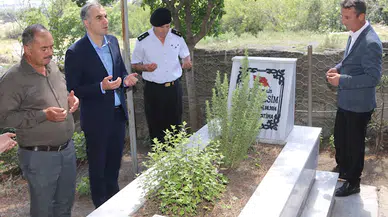 Şehit polis Ömer Kesim mezarı başında anıldı