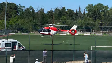 Samsun'da boğulma tehlikesi geçiren çocuk ambulans helikopterle hastaneye kaldırıldı