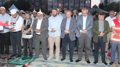 Samsun'da "Gazze'ye destek, soykırıma dur de!" etkinliği düzenlendi