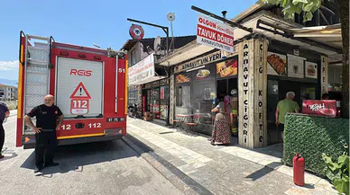 Düzce'de lokantada çıkan yangın söndürüldü
