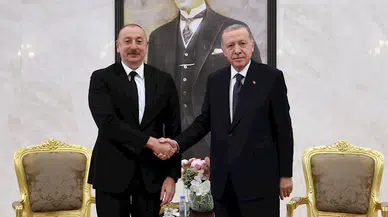 Cumhurbaşkanı Erdoğan, Azerbaycan Cumhurbaşkanı Aliyev ile görüştü