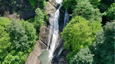Salıpazarı "Tabiat Anıtı" Çağlayan Çalkaya Takım Şelaleleri ile turizmden pay almak istiyor