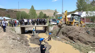 Van'da sağanak sele neden oldu; 52 hayvan öldü, 10 ev ile ahır hasar gördü (2)