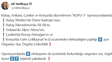 4 ilde 5 organize suç örgütü çökertildi: 57 gözaltı