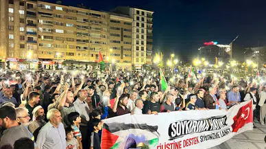 Elazığ’da İsrail protestosu