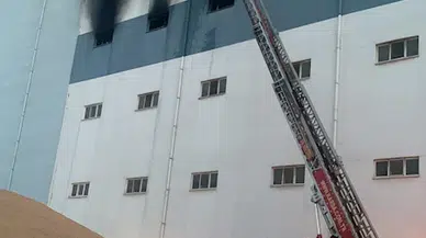 Mardin'de un fabrikasında yangın