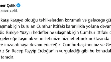 AK Parti Sözcüsü Çelik: Cumhur İttifakı kararlılıkla yoluna devam etmektedir