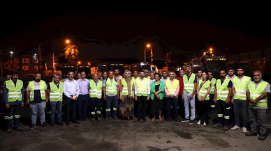 Akdeniz’de temizlik personeline moral ziyareti