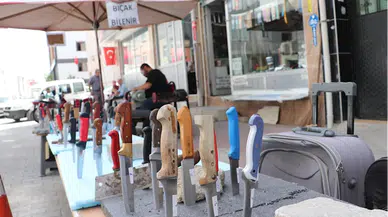Havza'da bıçak bileme tezgahlarında yoğunluk yaşanıyor