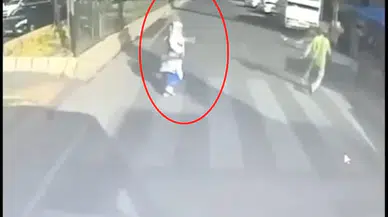 Diyarbakır'da otobüsün çarptığı kadın öldü; kaza kamerada