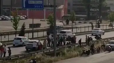 Karayolundan karşıya geçmek isteyen yayaya çarpan motosikletli ağır yaralandı