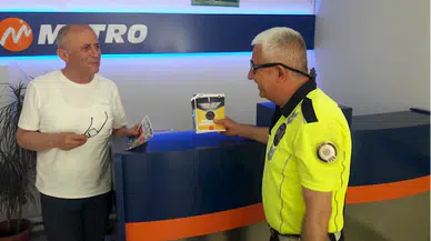 Terme'de bayram tatili öncesinde trafik ekipleri bilgilendirme yaptı