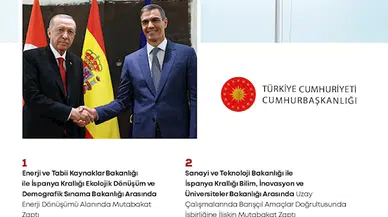 Türkiye ile İspanya arasında 11 anlaşma imzalandı 