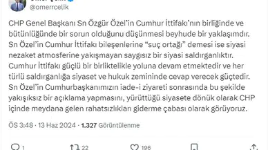 AK Parti'li Çelik: Cumhur İttifakı güçlü bir birliktelikle yoluna devam etmektedir