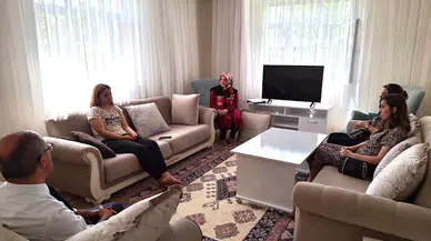 Şiddet mağduru Leyla’ya destek ziyareti