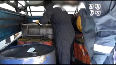 Siirt’te bin 660 litre kaçak akaryakıta 2 gözaltı