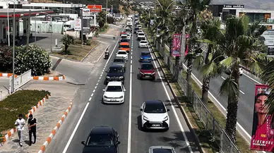 Bodrum'a 24 saatte 20 bin araç giriş yaptı
