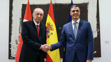 Cumhurbaşkanı Erdoğan, Sanchez ile bir araya geldi