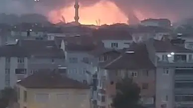 Elektrik teli koptu, çıkan yangında 5 dönüm arpa ekili tarla zarar gördü